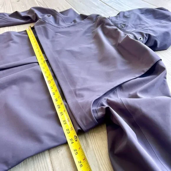 Nike Plum Purple Long Sleeve Hooded Mid-Length Hypershield Rain Jacket Size XL - Picture 12 of 12